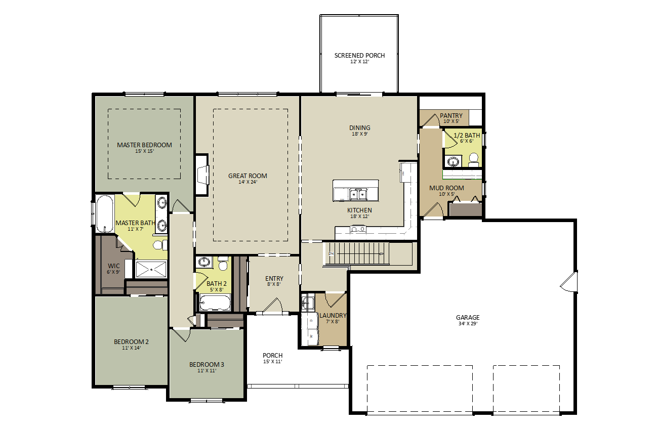 Stone Throw First Floor Floor Plan
